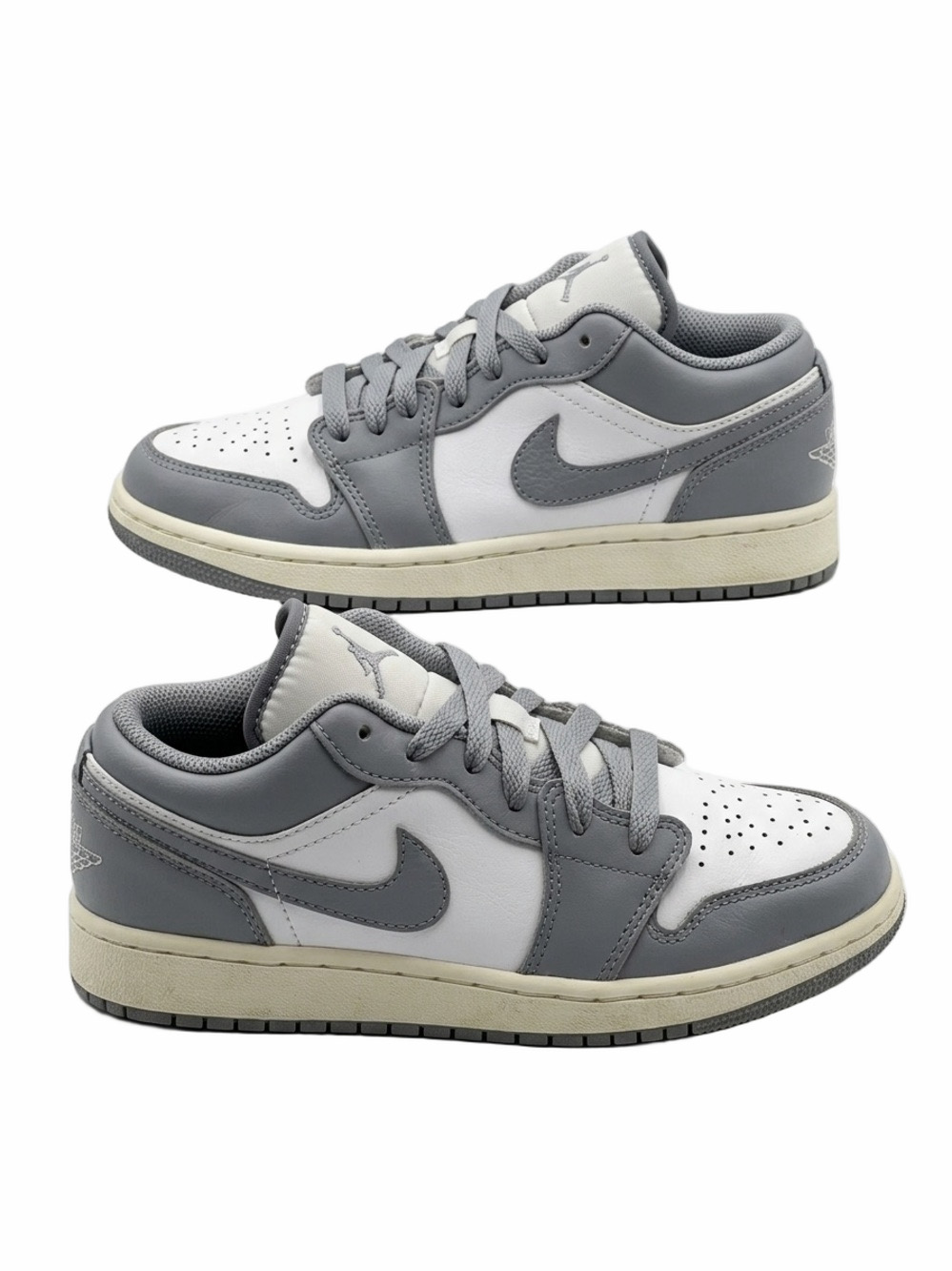 Jordan Kids Low Top Sneakers Grey White Youth Size 4Y Unisex Model 553560-053